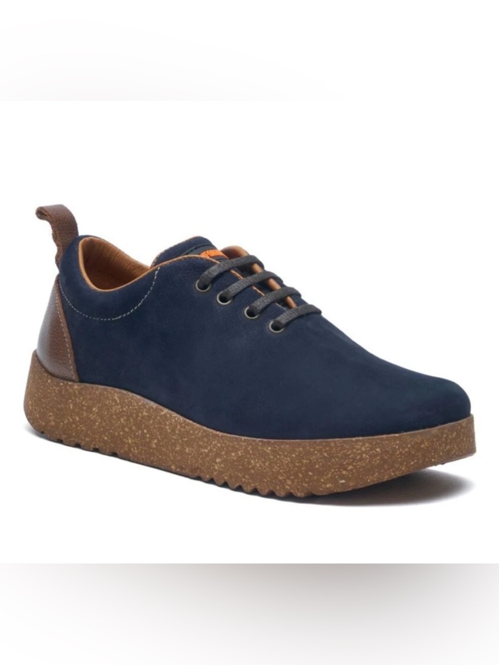 Comfortfusse Aster Navy Lace-Up Shoes Size: EU39 Suede Comfort Orthopedic Unisex